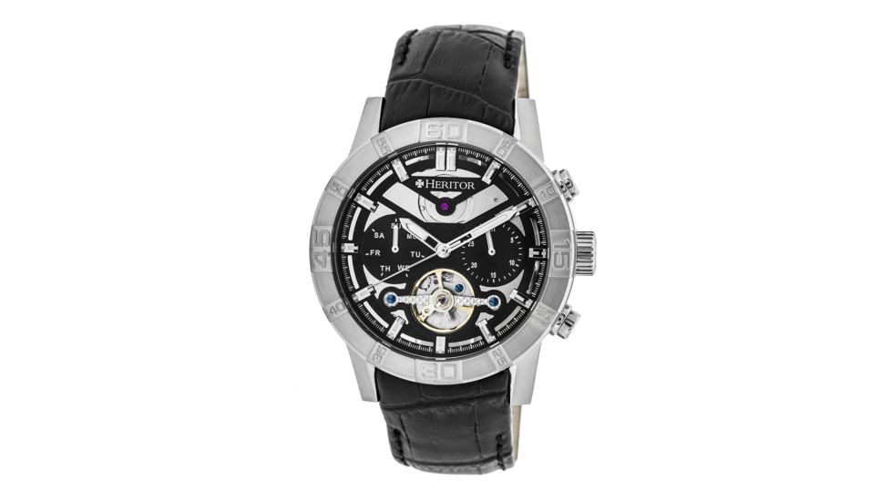 Heritor Automatic Hamilton Semi, Silver/Black, Standard HERHR4102
