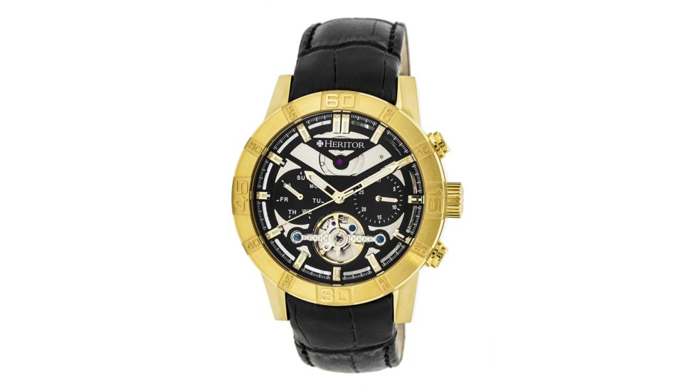 Heritor Automatic Hamilton Semi, Gold/Black, Standard HERHR4104