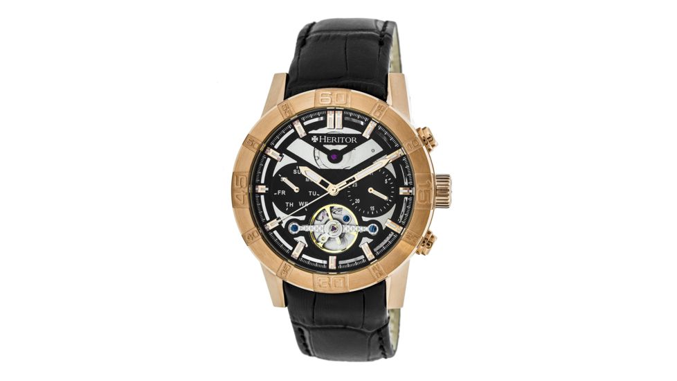 Heritor Automatic Hamilton Semi, Rose Gold/Black, Standard HERHR4106