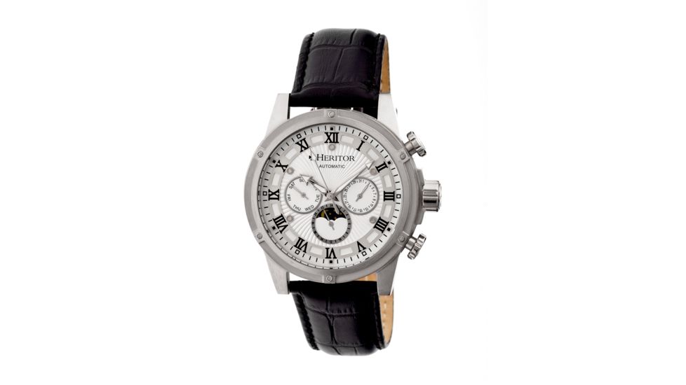 Heritor Automatic Kinser Mens Watch, Silver HERHR2601