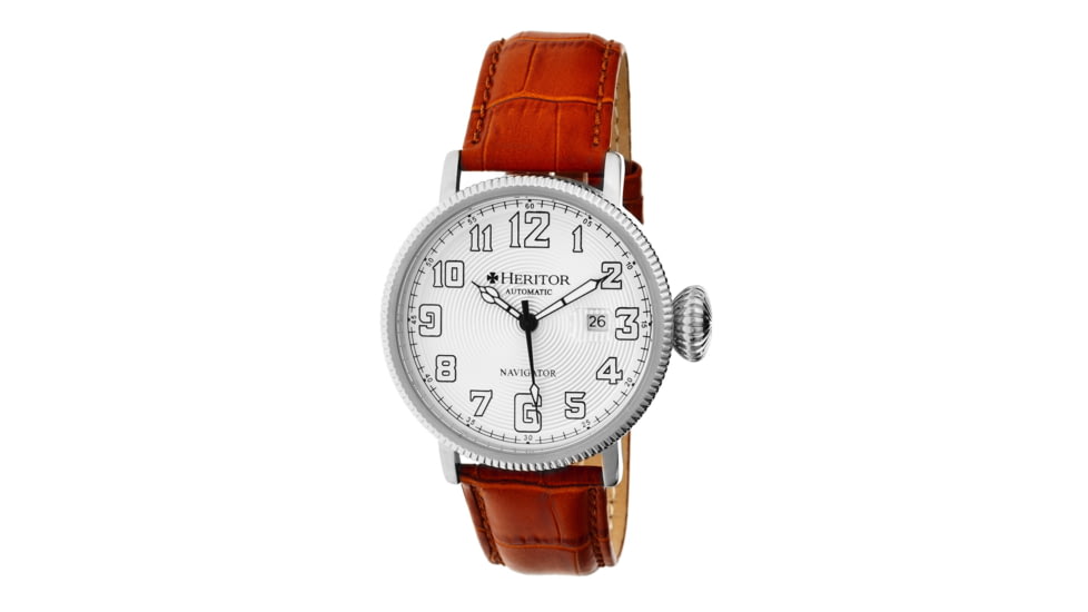 Heritor Automatic Olds Mens Watch, Silver HERHR3203