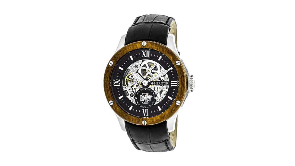 Heritor Hr3902 Belmont Mens Watch, Black