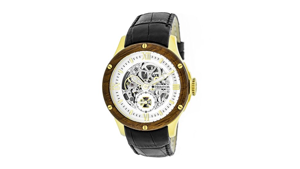 Heritor Hr3903 Belmont Mens Watch, Black