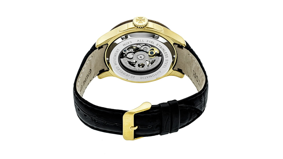 Heritor Hr3904 Belmont Mens Watch, Black