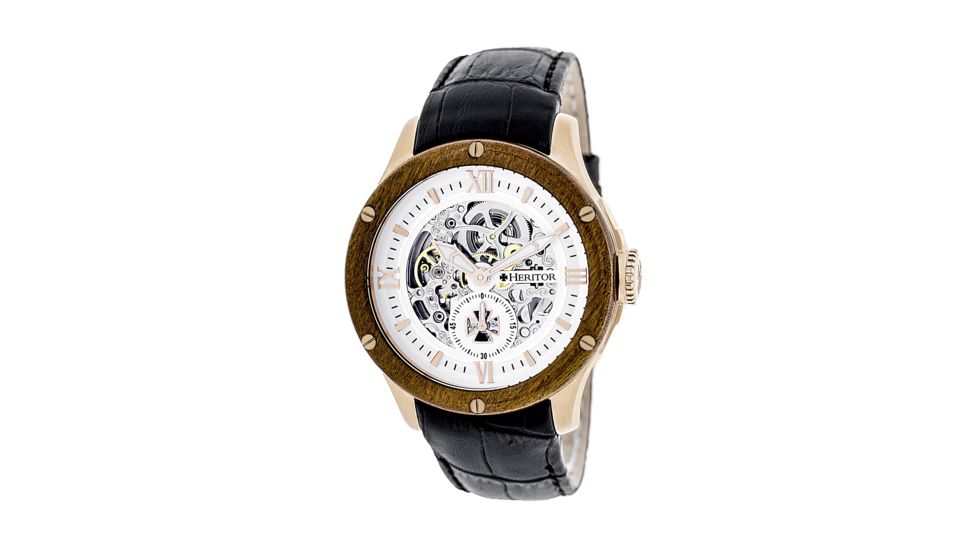 Heritor Hr3905 Belmont Mens Watch, Black