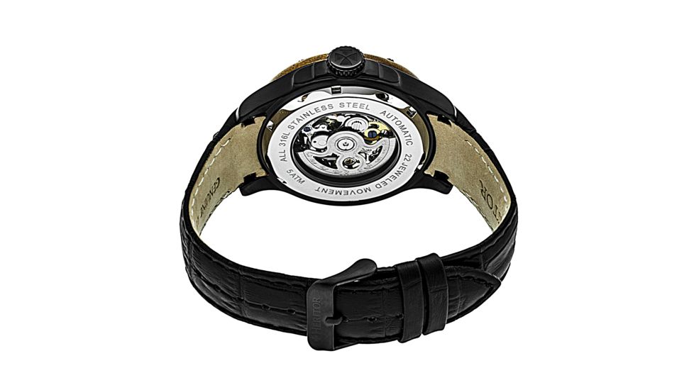 Heritor Hr3907 Belmont Mens Watch, Black