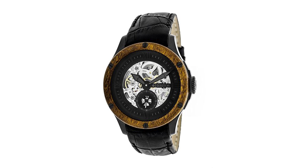 Heritor Hr3907 Belmont Mens Watch, Black