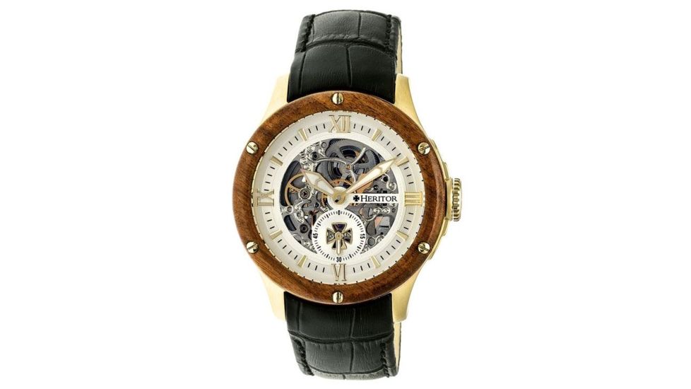 Heritor Hr3903 Belmont Mens Watch, Black HERHR3903