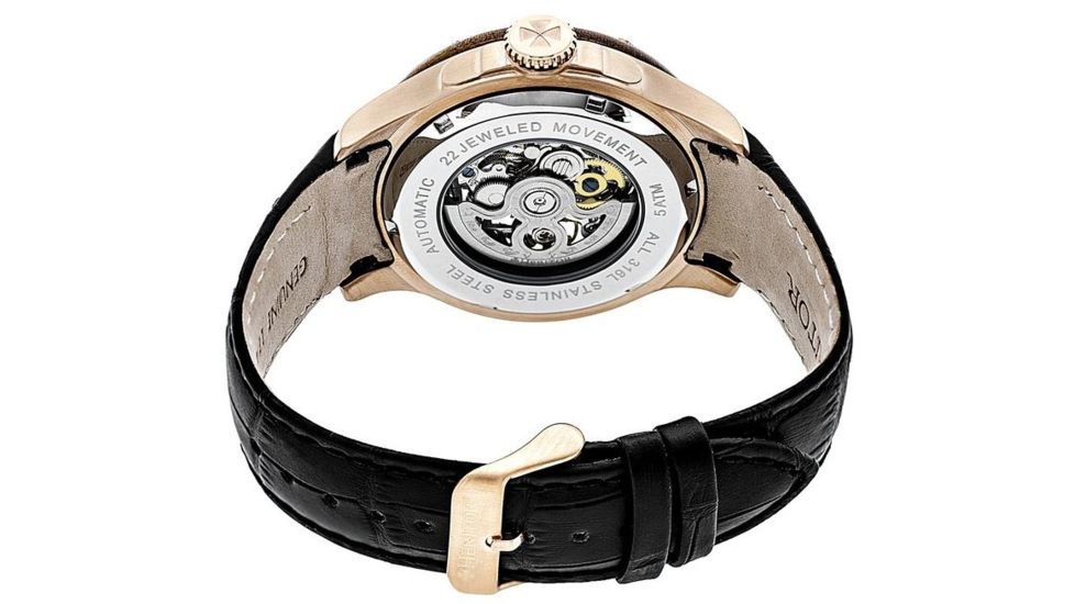 Heritor Hr3905 Belmont Mens Watch, Black HERHR3905