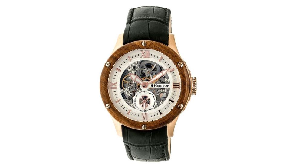 Heritor Hr3905 Belmont Mens Watch, Black HERHR3905