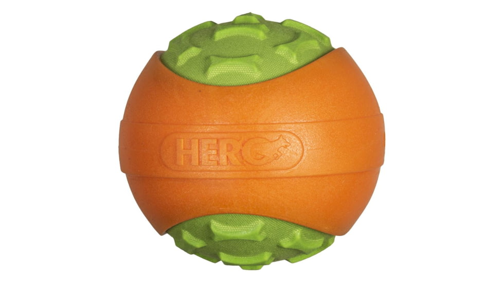 Hero Dog Toys Outer Armor Ball, Orange/Lime, Small 87464