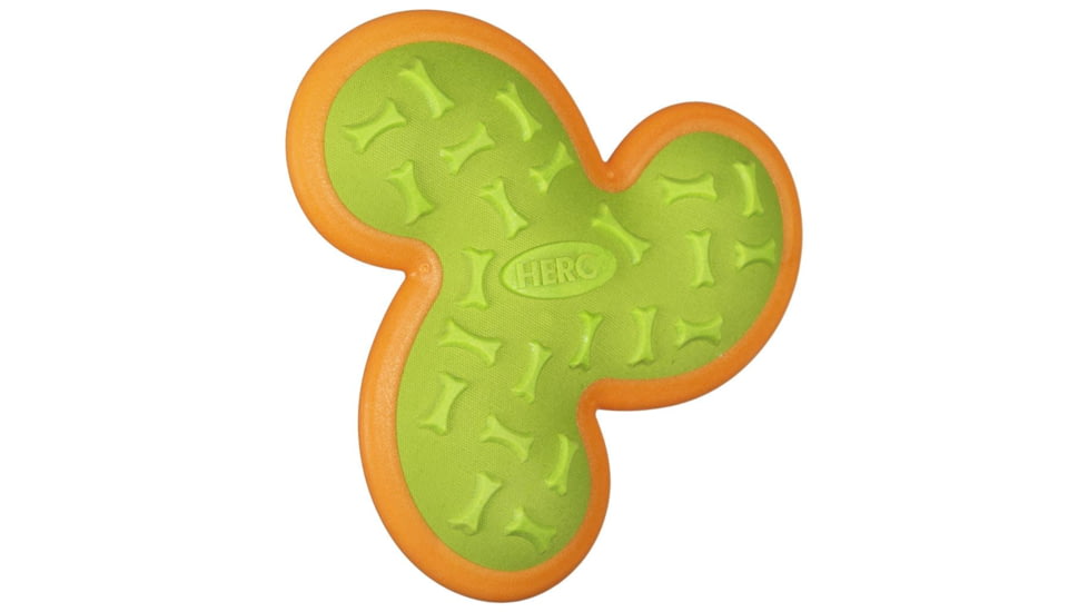 Hero Dog Toys Outer Armor Propeller, Orange/Lime, Large 87463