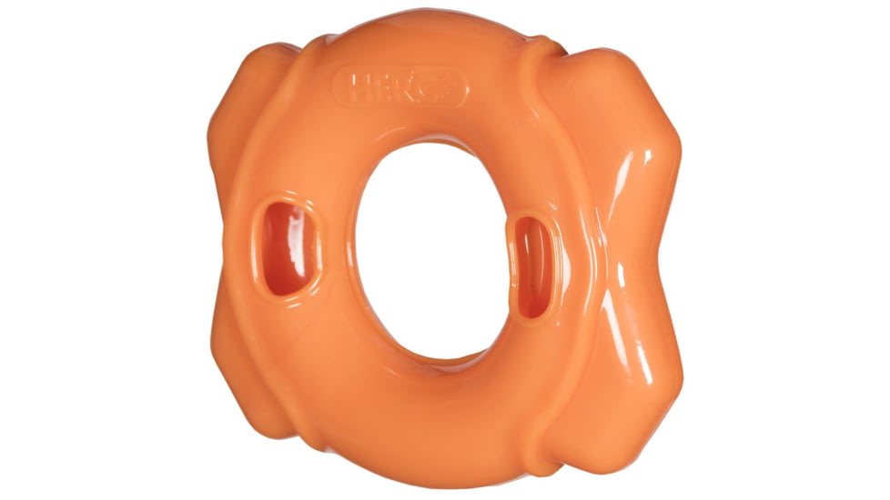 Hero Dog Toys Treat Dispensing Ring Hunter, Orange, Large 87458