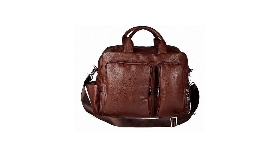 Hero Hayes Series Better Than Leather Travel Bag, Brown HROT325BRN