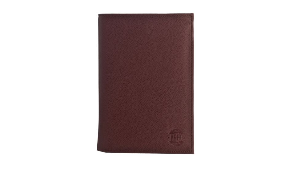 Hero Passport Holder Polk Series 630BRN Better Than Leather, Maroon HROP630BRN