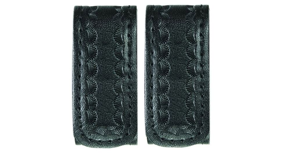 Hero's Pride Belt Keepers, 2 1/4in Belt, 2 Pack, Deluxe, AirTek, BW, Hidden Snaps, Black 1497WC