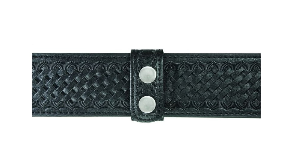 Hero's Pride Belt Keepers, 2 1/4in Belt, 2 Pack, Deluxe, AirTek, BW, Silver Snaps 1497WN