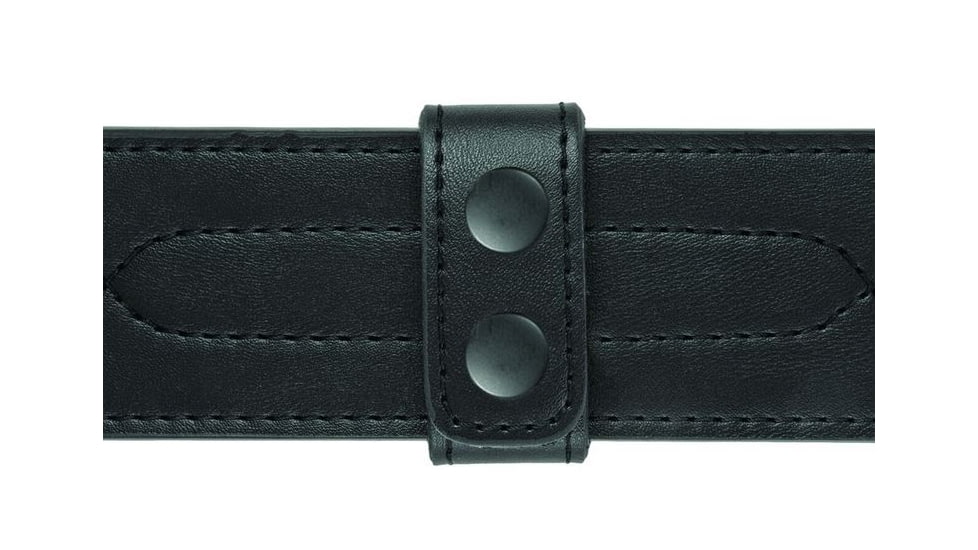 Hero's Pride Belt Keepers, 2 1/4in Belt, 2 Pack, Deluxe, AirTek, Smooth, Black Snaps 1497PB