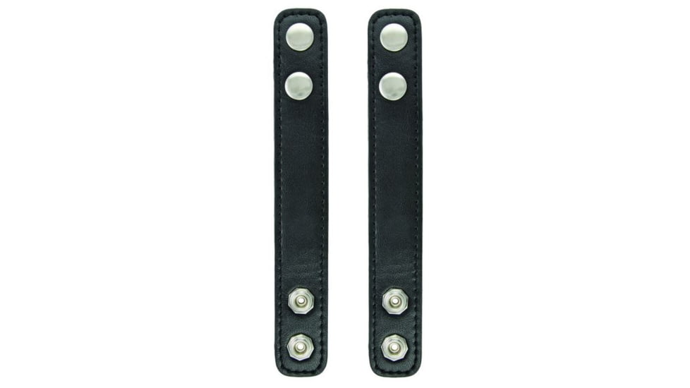 Hero's Pride Belt Keepers, 2 1/4in Belt, 2 Pack, Deluxe, AirTek, Smooth, Silver Snaps 1497PN