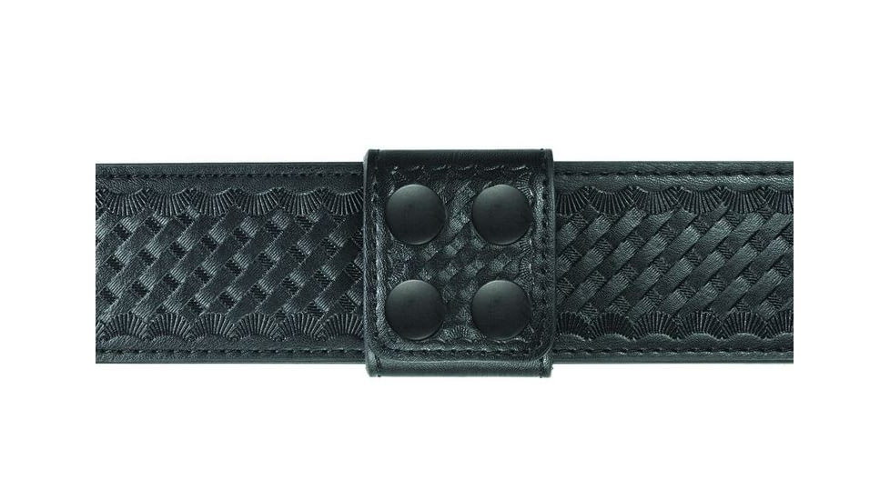 Hero's Pride Belt Keepers, 2 1/4in Belt, 2in Wide, Per Each, AirTek, BW, Black Snaps 1498WB