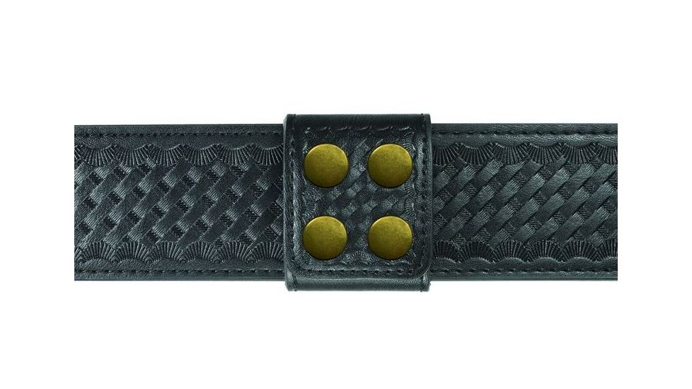 Hero's Pride Belt Keepers, 2 1/4in Belt, 2in Wide, Per Each, AirTek, BW, Brass Snaps 1498WG