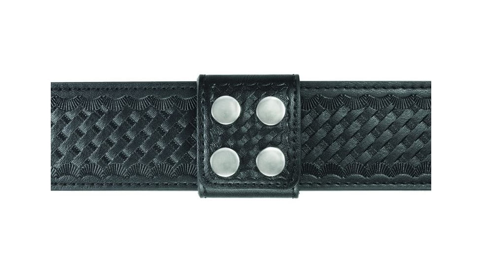 Hero's Pride Belt Keepers, 2 1/4in Belt, 2in Wide, Per Each, AirTek, BW, Silver Snaps 1498WN
