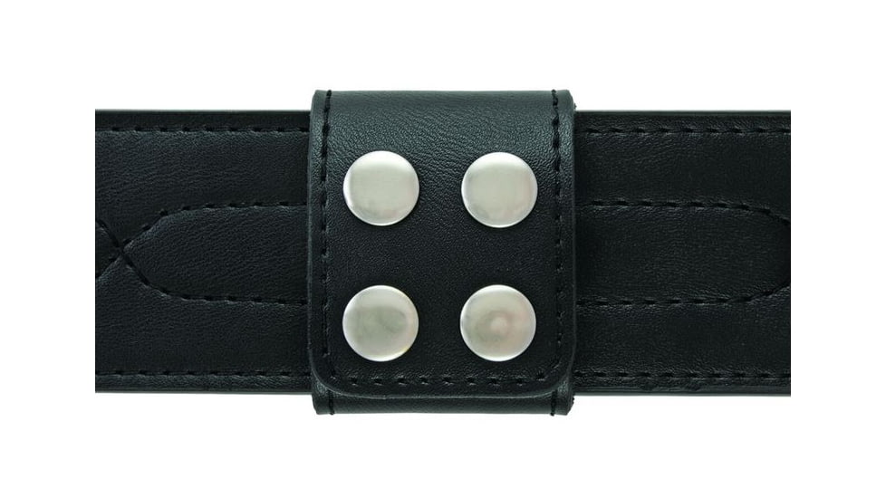 Hero's Pride Belt Keepers, 2 1/4in Belt, 2in Wide, Per Each, AirTek, Smooth, Silver Snaps 1498PN