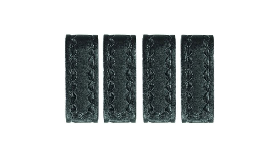 Hero's Pride Belt Keepers, 2 1/4in Belt, 4 Pack, Standard, AirTek, BW, Hidden Snaps, Black 1499WC