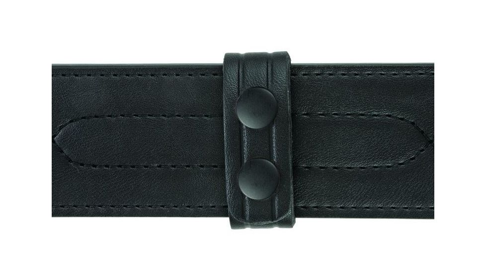 Hero's Pride Belt Keepers, 2 1/4in Belt, 4 Pack, Standard, AirTek, Smooth, Black Snaps 1499PB