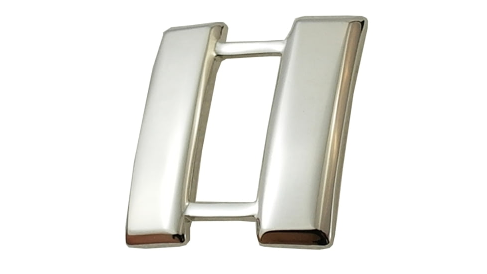 CAPTAIN Mini Smooth Metal Insignia 3/4'' High - Pair