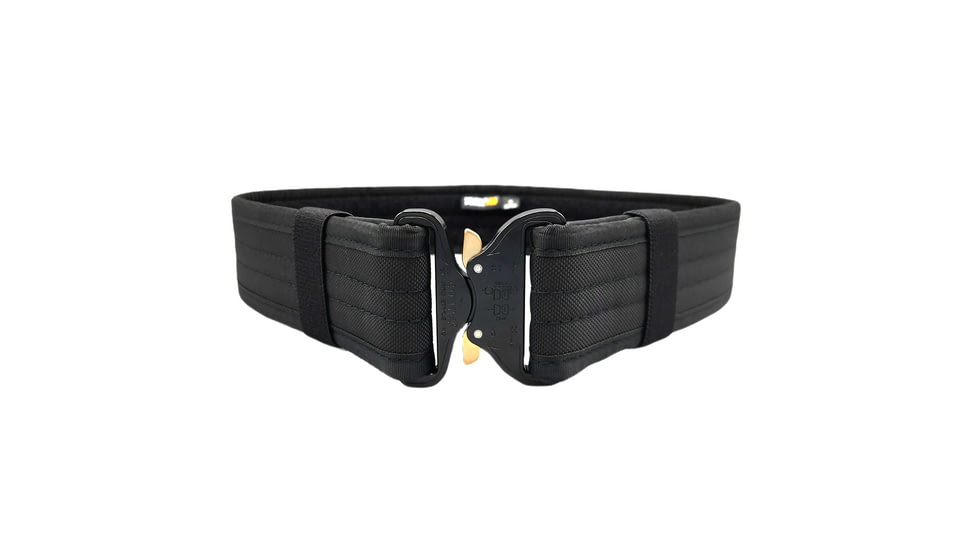HERO'S PRIDE COBRA Pro Buckle Ballistic Deluxe Duty Belt, 2.25in, Plain, Black, 3XL, 2010-3X58