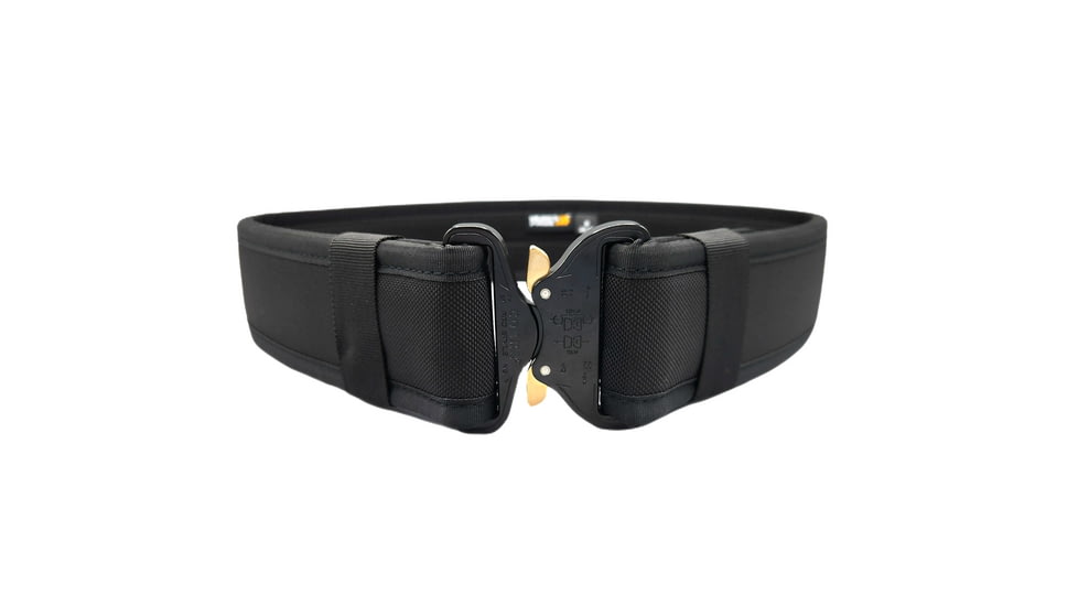 HERO'S PRIDE COBRA Pro Buckle Ballistic Rigid Deluxe Duty Belt, 2.25in, Plain, Black, Medium, 2012-M34