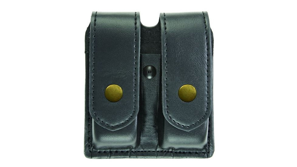 Hero's Pride Double Magazine Case, Large, AirTek, Smooth, Brass Snaps, Large 1434PG