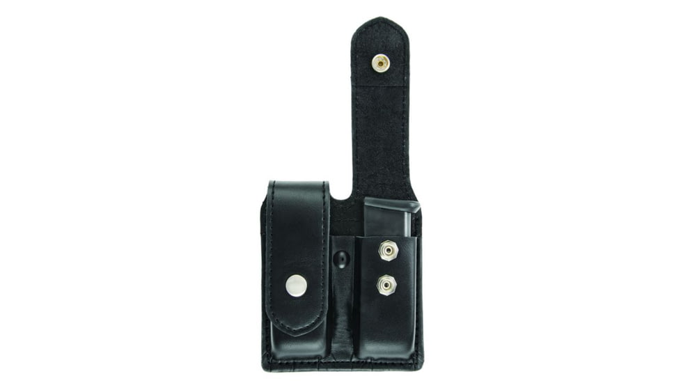 Hero's Pride Double Magazine Case, Large, AirTek, Smooth, Silver Snaps, Large 1434PN