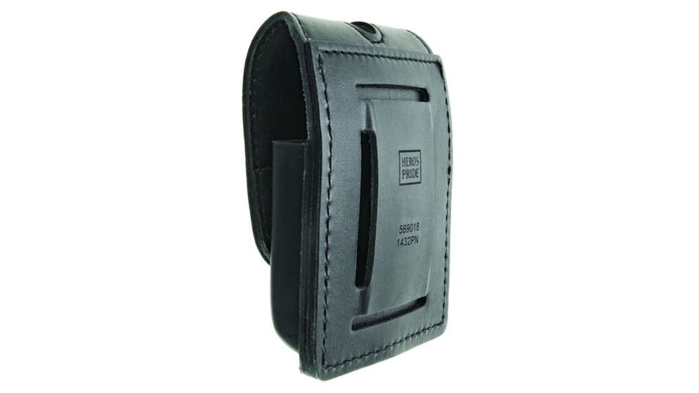 Hero's Pride Double Magazine Case, Medium, AirTek, Smooth, Silver Snaps, Medium 1432PN