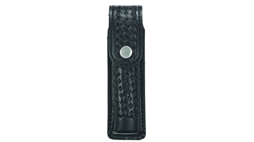Hero's Pride Flashlight Case, Small AA Compact, AirTek, BW, Silver Snap, Small 1462WN