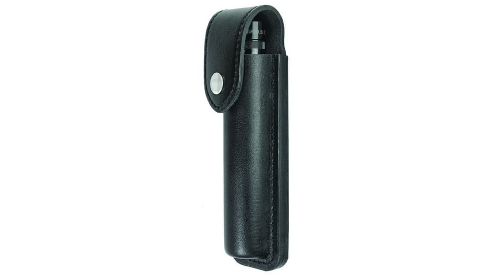 Hero's Pride Flashlight Case, Small AA LED, AirTek, Smooth, Silver Snap, Small 1463PN