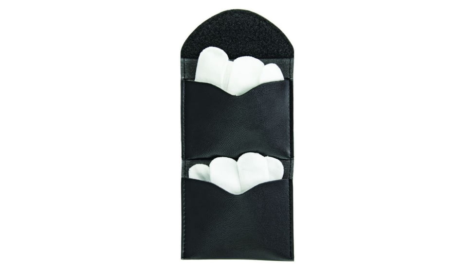 Hero's Pride Glove Pouch, Double, Flexible, AirTek, Smooth, Black 1482P