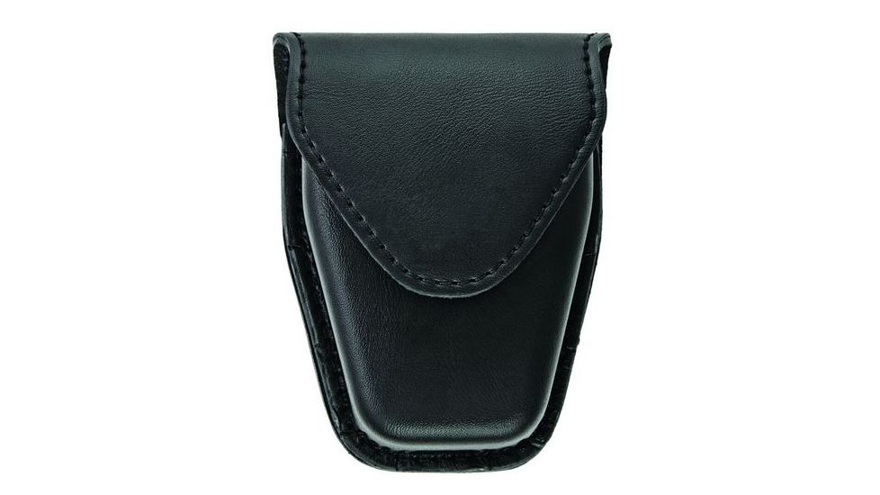 Hero's Pride Handcuff Case, Double, Reg &amp; ASP Chain, AirTek, Smooth, Hidden Snap, Black 1455PC
