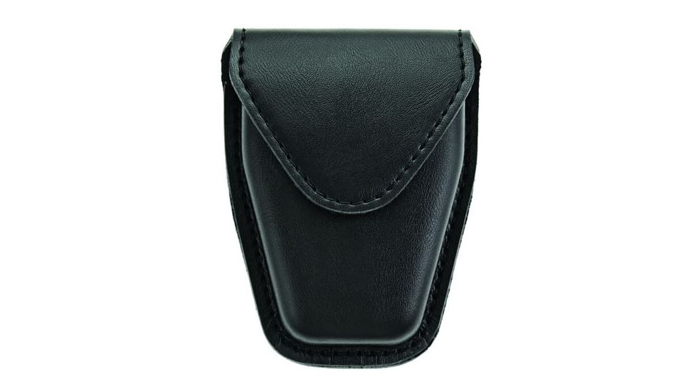 Hero's Pride Handcuff Case, Single, Lg/ASP Chain, AirTek, Smooth, Hidden Snap, Black, Large 1452PC