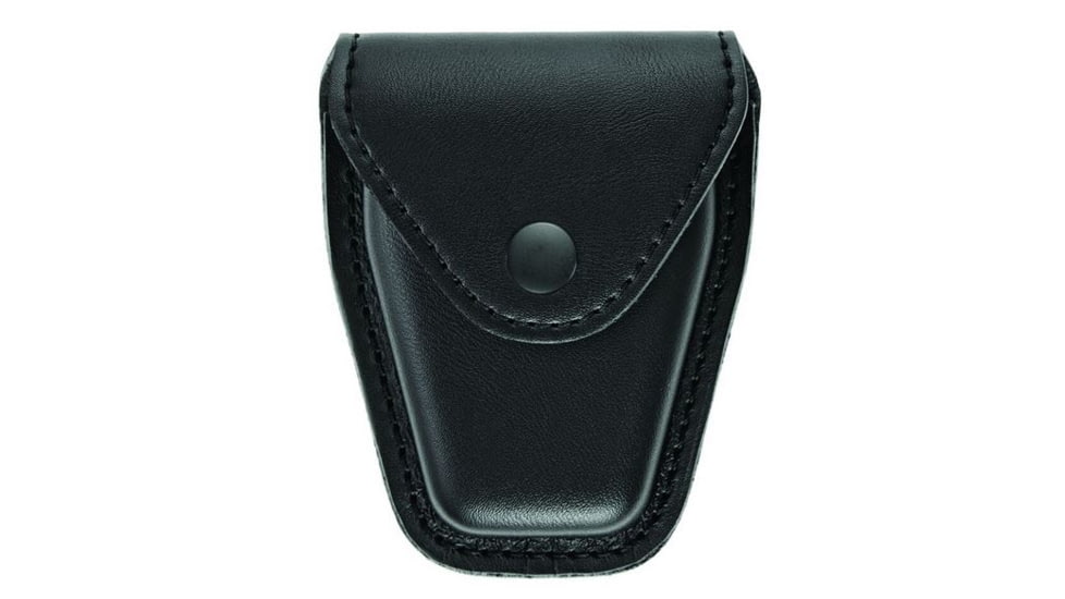 Hero's Pride Handcuff Case, Single, Small/Chain, AirTek, Smooth, Black Snap, Small 1450PB