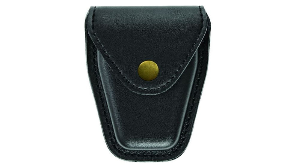 Hero's Pride Handcuff Case, Single, Small/Chain, AirTek, Smooth, Brass Snap, Small 1450PG