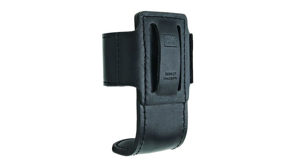 Hero's Pride L-style Radio Holder, Medium, Adjustable, AirTek, Smooth, Black, Medium 1442BP