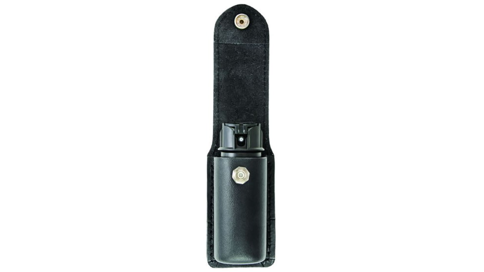 Hero's Pride O.C. Pepper Spray Case, Small, MK3 MK2,6, AirTek, Smooth, Silver Snap, Small 1458PN