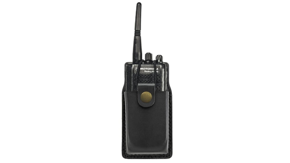 Hero's Pride Radio Case w/ Swivel, Medium, AirTek, Smooth, Brass Snap, Medium 1440BPG