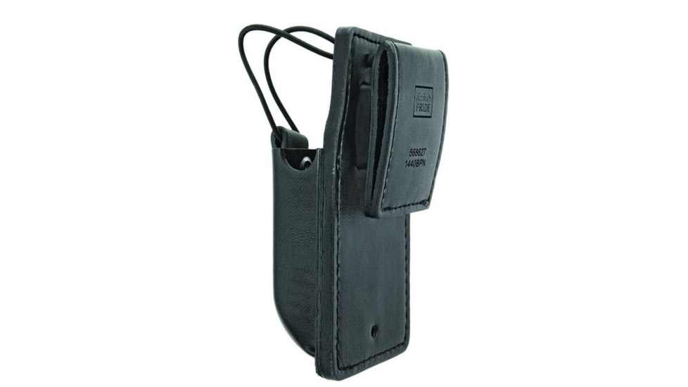 Hero's Pride Radio Case w/ Swivel, Medium, AirTek, Smooth, Silver Snap, Medium 1440BPN