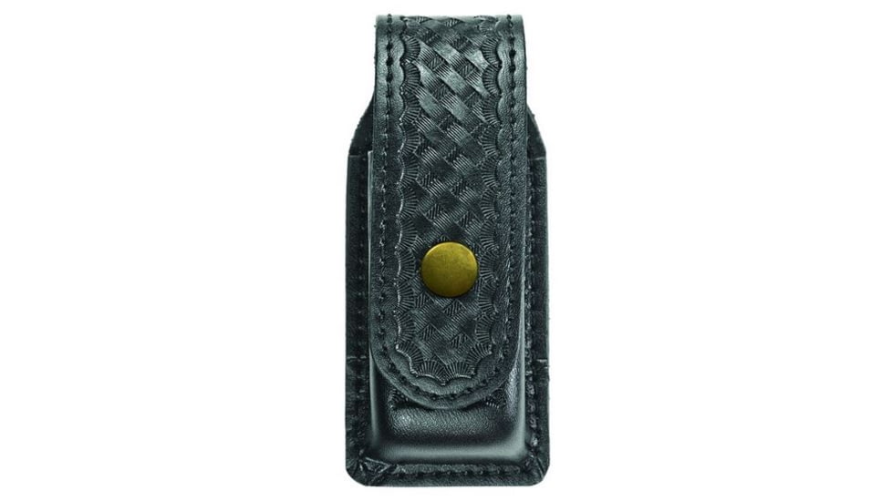 Hero's Pride Single Magazine or Knife Case, Large, AirTek, BW, Brass Snap, Large 1427WG