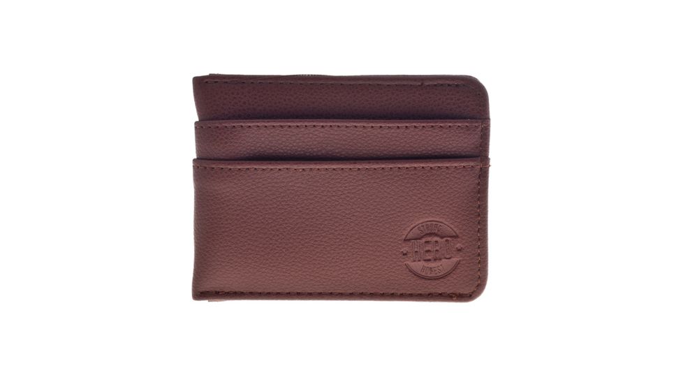 Hero Wallet Benjamin Series 510BRN Better Than Leather, Maroon HROW510BRN