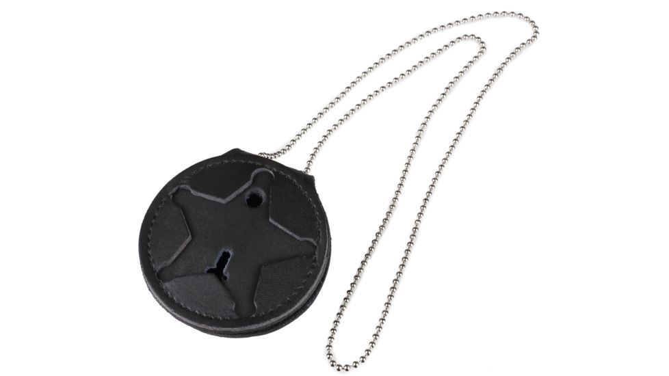 Heros Pride 3in Deluxe Round Badge holder Recessed Cutout, 5-pt Star w/ Balls 9155R-0128