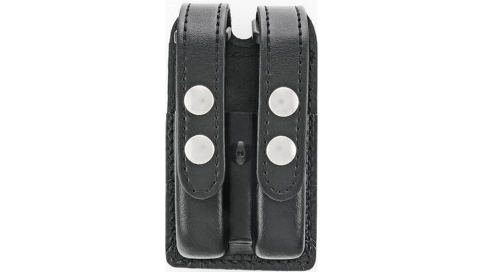 HERO'S PRIDE Airtek Bullets Out Double Magazine Case W/ Nickel Snaps, Plain, Medium, 1412PN-02